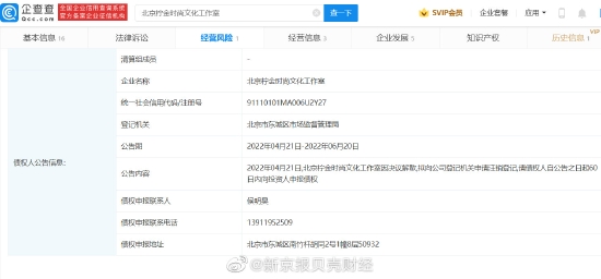 侯明昊工作室拟申请注销登记 原因为决议解散 (http://www.cstr.net.cn/) 娱乐 第2张