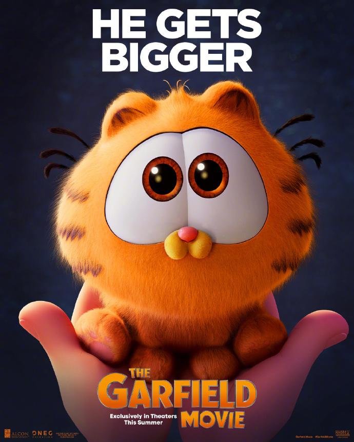 《加菲猫》动画电影发布海报 幼年萌物来袭